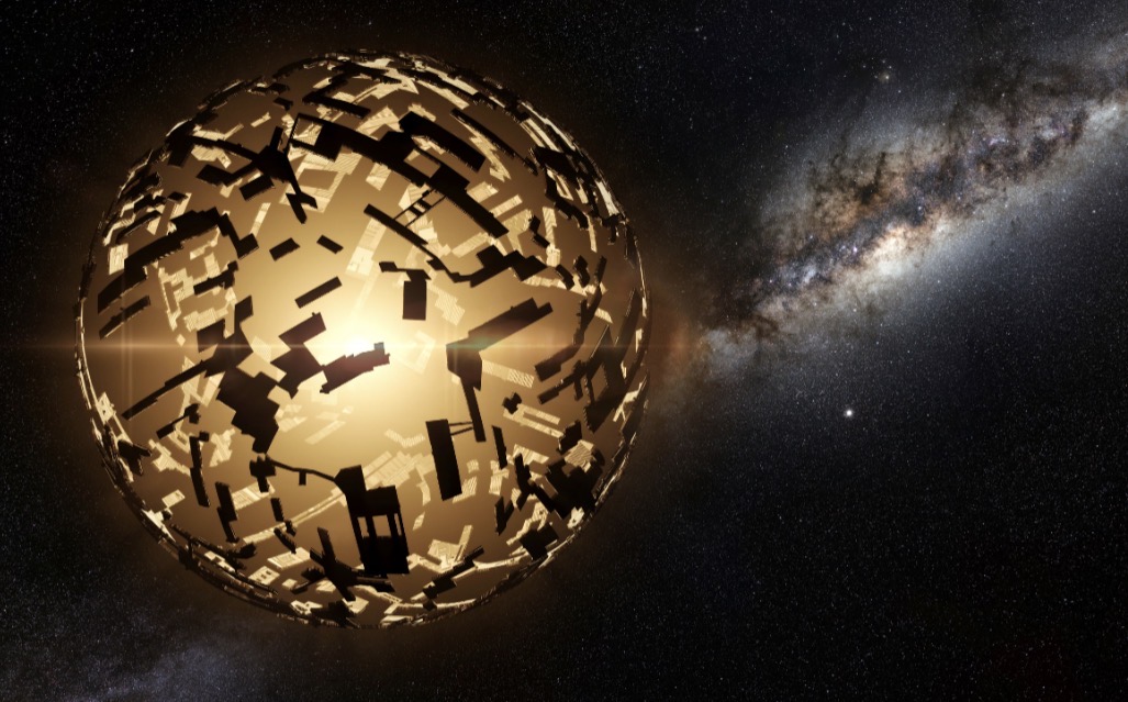 Dyson swarm image from Marley Aldrich’s original essay